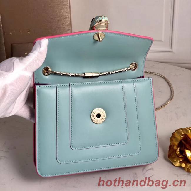 BVLGARI mini Shoulder Bag Calfskin Leather BG2283 light blue