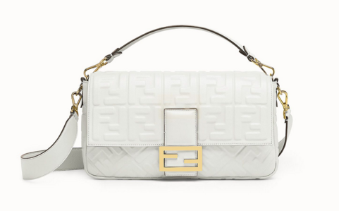 FENDI BAGUETTE Mini Shoulder Bag 8BS017 white FENDI BAGUETTE Mini Shoulder Bag 8BS017 white