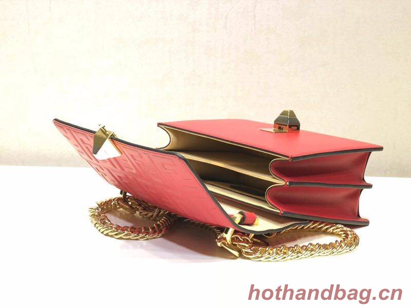 Fendi KAN I SMALL Multicolor fabric mini-bag 8BT0381 red Fendi KAN I SMALL Multicolor fabric mini-bag 8BT0381 red