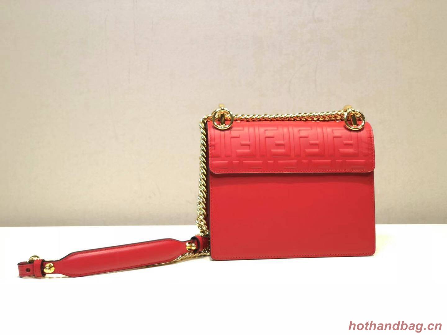 Fendi KAN I SMALL Multicolor fabric mini-bag 8BT0381 red Fendi KAN I SMALL Multicolor fabric mini-bag 8BT0381 red