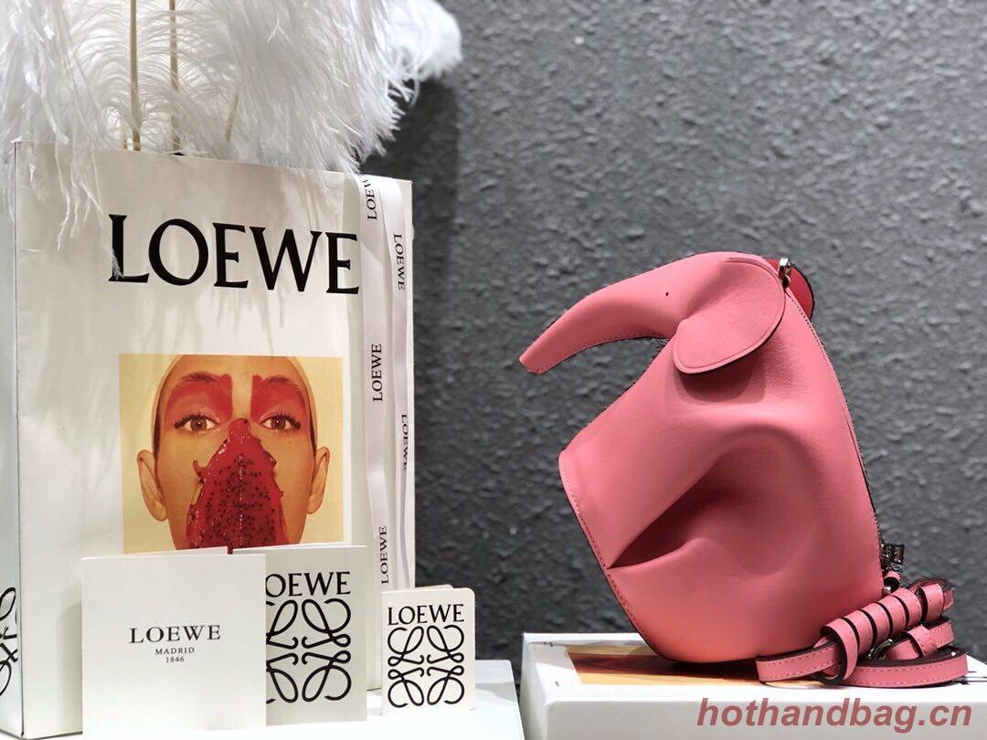 Loewe Elephant Mini Leather shoulder bag LE8922 Pink Loewe Elephant Mini Leather shoulder bag LE8922 Pink