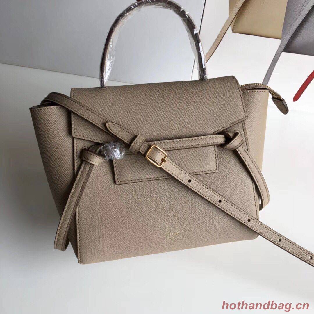 Celine NANO BELT BAG IN GRAINED CALFSKIN 99970 Dark Brown Celine NANO BELT BAG IN GRAINED CALFSKIN 99970 Dark Brown