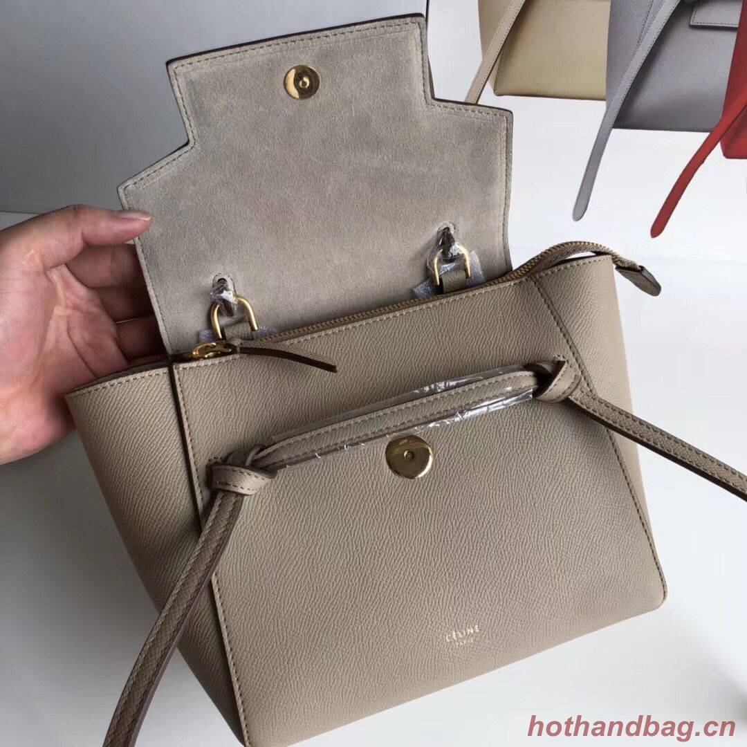 Celine NANO BELT BAG IN GRAINED CALFSKIN 99970 Dark Brown Celine NANO BELT BAG IN GRAINED CALFSKIN 99970 Dark Brown