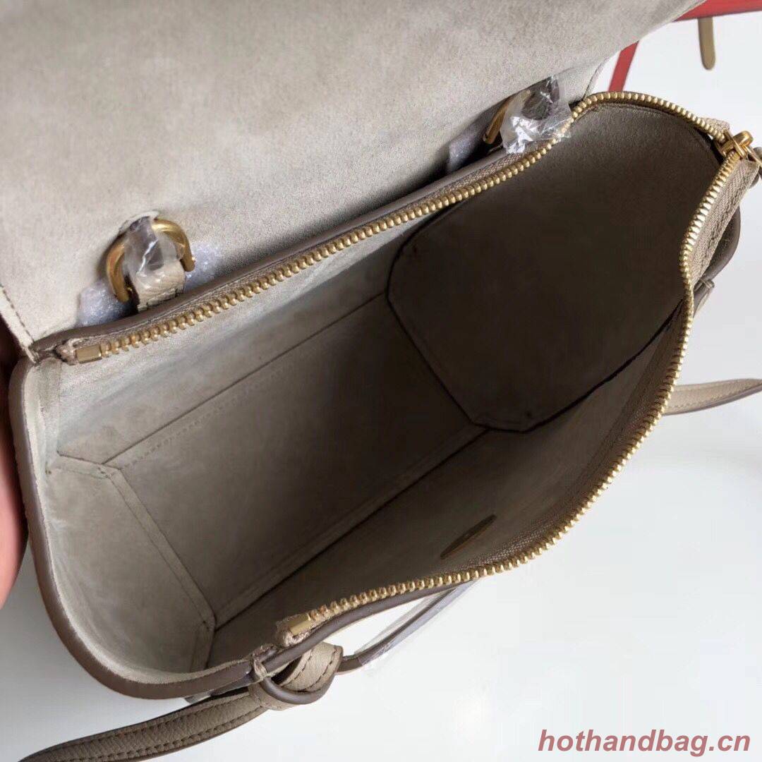 Celine NANO BELT BAG IN GRAINED CALFSKIN 99970 Dark Brown Celine NANO BELT BAG IN GRAINED CALFSKIN 99970 Dark Brown