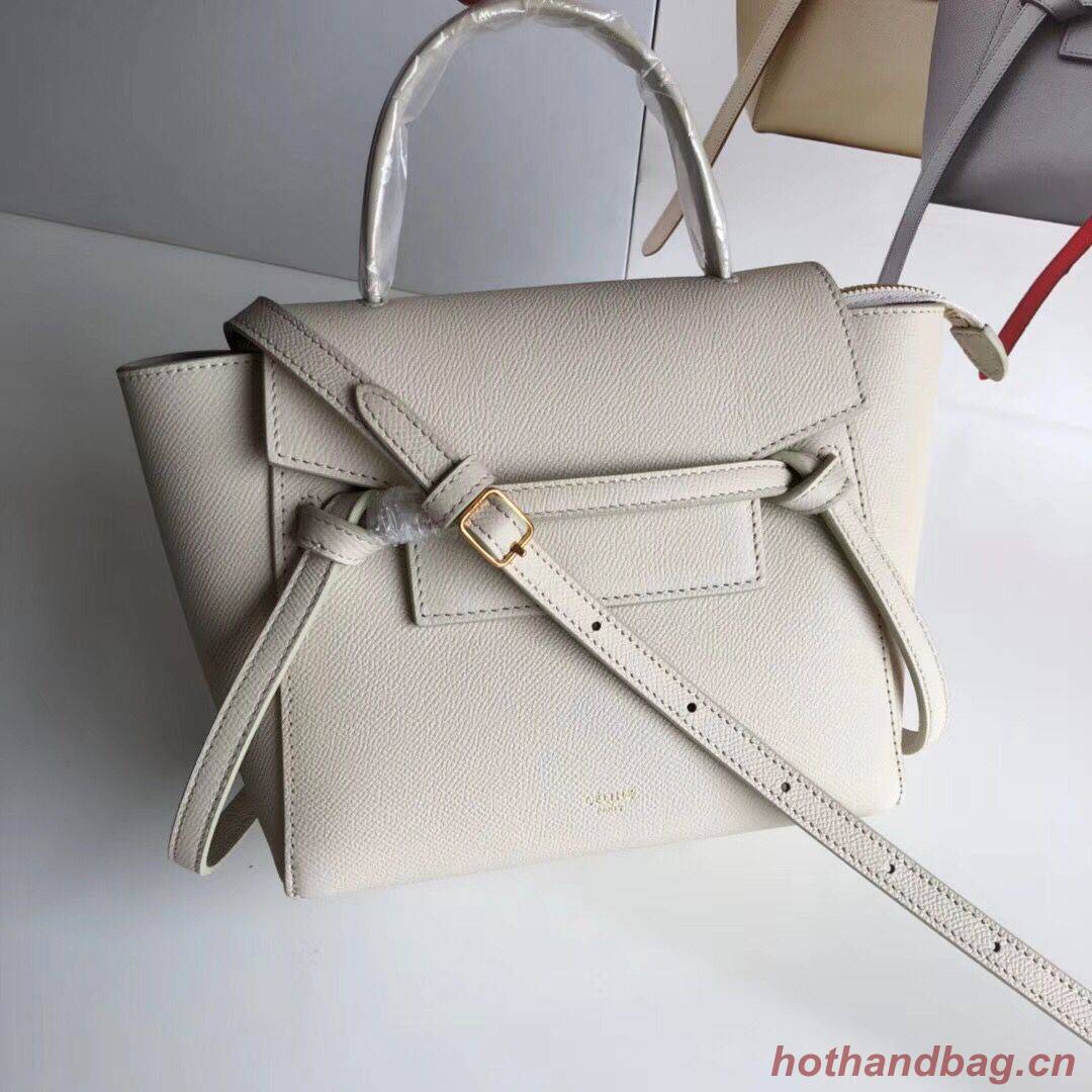 Celine NANO BELT BAG IN GRAINED CALFSKIN 99970 Offwhite Celine NANO BELT BAG IN GRAINED CALFSKIN 99970 Offwhite