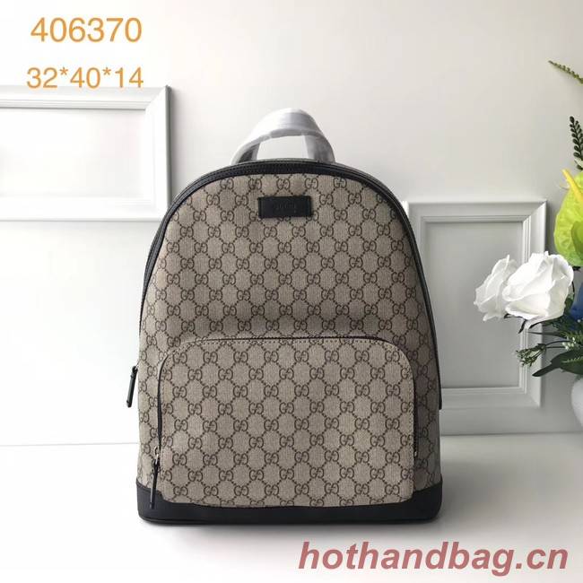 Gucci GG Supreme backpack 406370 Black