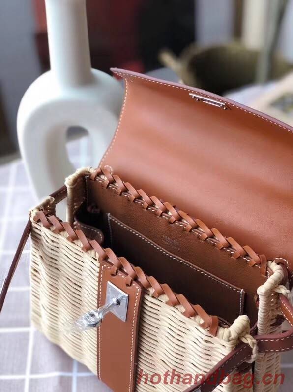 Hermes kelly picnic bag 9810 brown