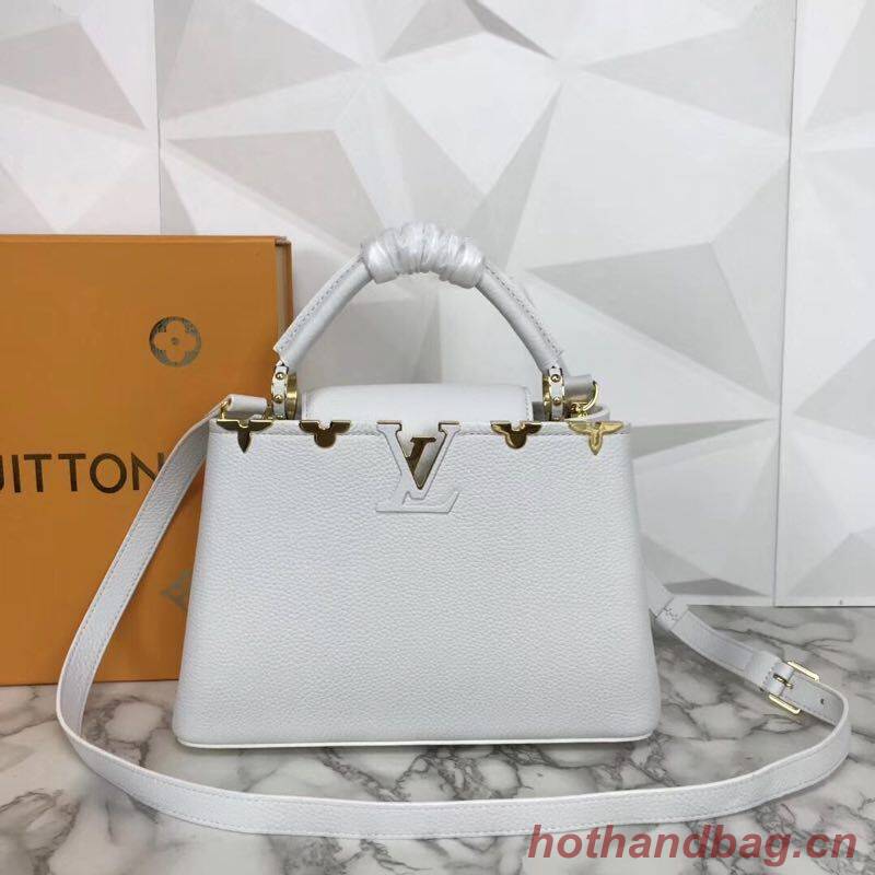 Louis Vuitton original Elegant Capucines BB Bags M94517 White Louis Vuitton original Elegant Capucines BB Bags M94517 White