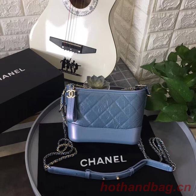 Chanel gabrielle small hobo bag B91810 blue