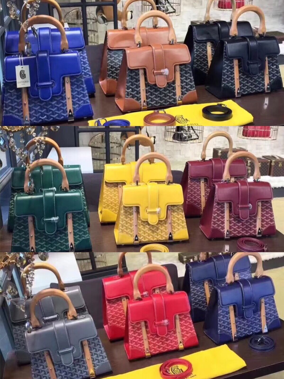 Goyard Y Doodling Calfskin Leather Tote Bag 9956 Goyard Y Doodling Calfskin Leather Tote Bag 9956