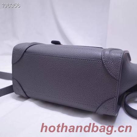 CELINE NANO LUGGAGE BAG IN LAMINATED LAMBSKIN 189244-13