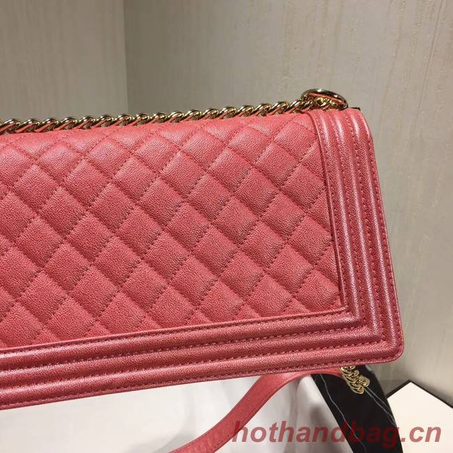 Chanel Le Boy Flap Shoulder Bag Original Leather Pink A67086 Gold Chanel Le Boy Flap Shoulder Bag Original Leather Pink A67086 Gold