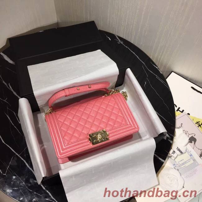 Chanel Le Boy Flap Shoulder Bag Original Leather Pink A67086 Gold Chanel Le Boy Flap Shoulder Bag Original Leather Pink A67086 Gold