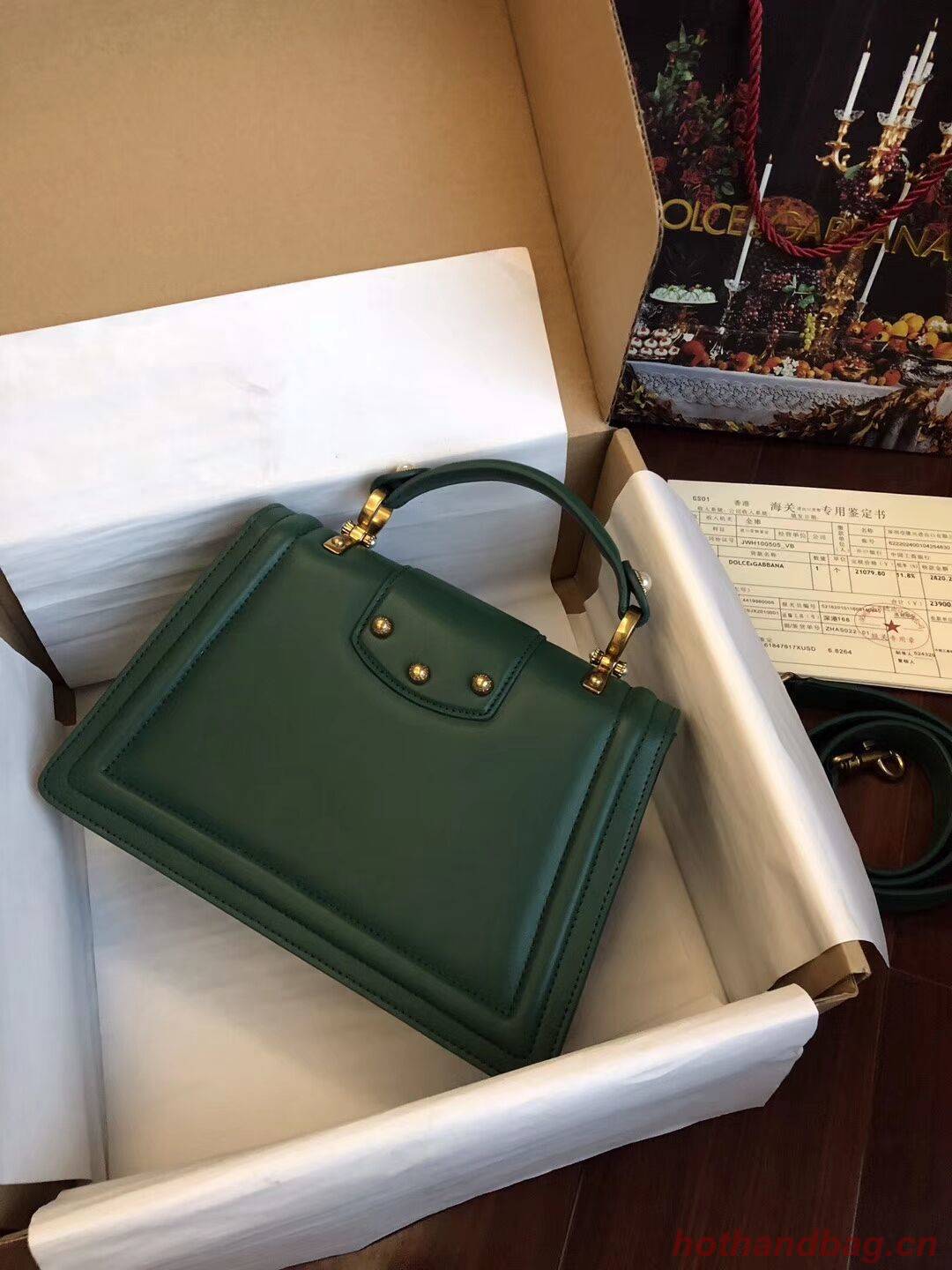 Dolce & Gabbana Origianl Leather Bag 4916 Green Dolce & Gabbana Origianl Leather Bag 4916 Green