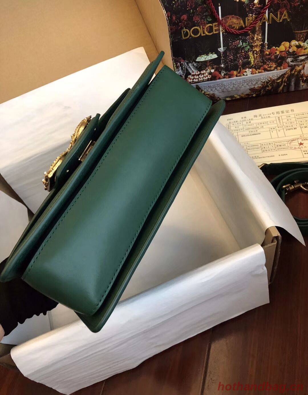 Dolce & Gabbana Origianl Leather Bag 4916 Green Dolce & Gabbana Origianl Leather Bag 4916 Green