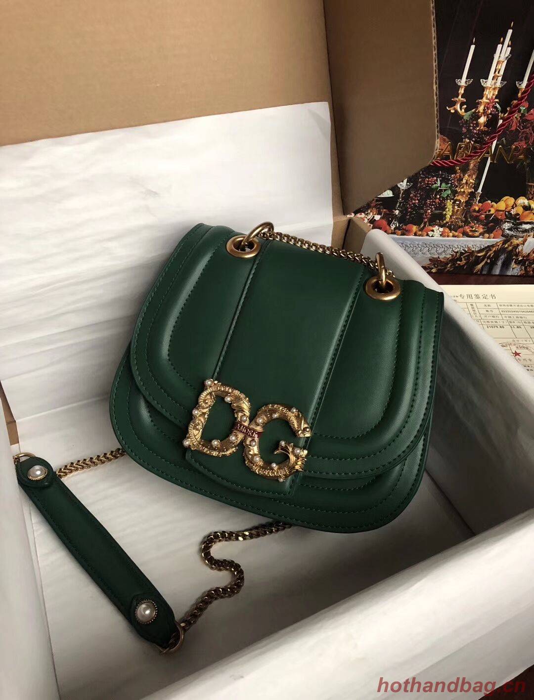 Dolce & Gabbana Origianl Leather Bag 4917 Green Dolce & Gabbana Origianl Leather Bag 4917 Green