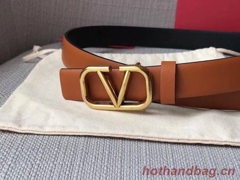 Valentino Leather Belt V7468 Brown Valentino Leather Belt V7468 Brown