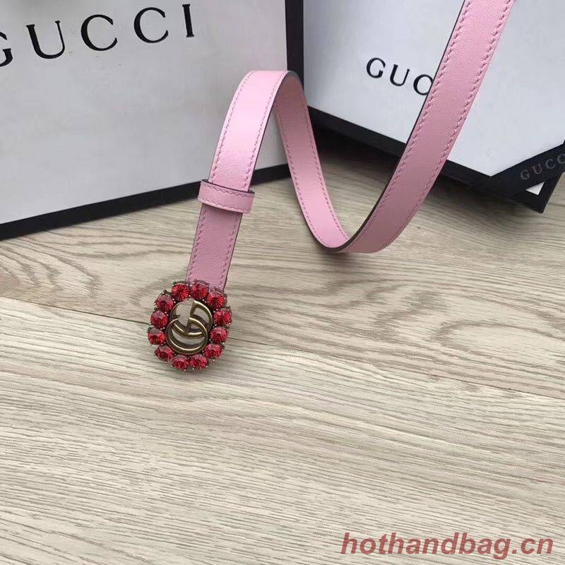 Gucci 2CM Leather Belt 414521 Pink Gucci 2CM Leather Belt 414521 Pink