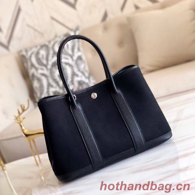 Hermes Garden Party 36cm Tote Bags Original Leather A3698 Black