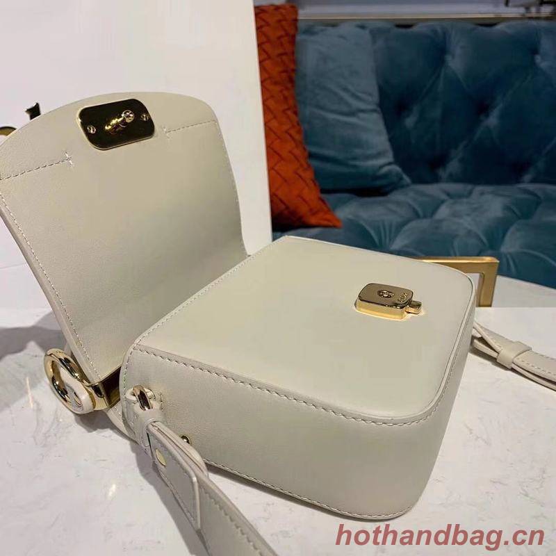 Chloe Original Calfskin Leather Top Handle Small Bag 3S030 White Chloe Original Calfskin Leather Top Handle Small Bag 3S030 White