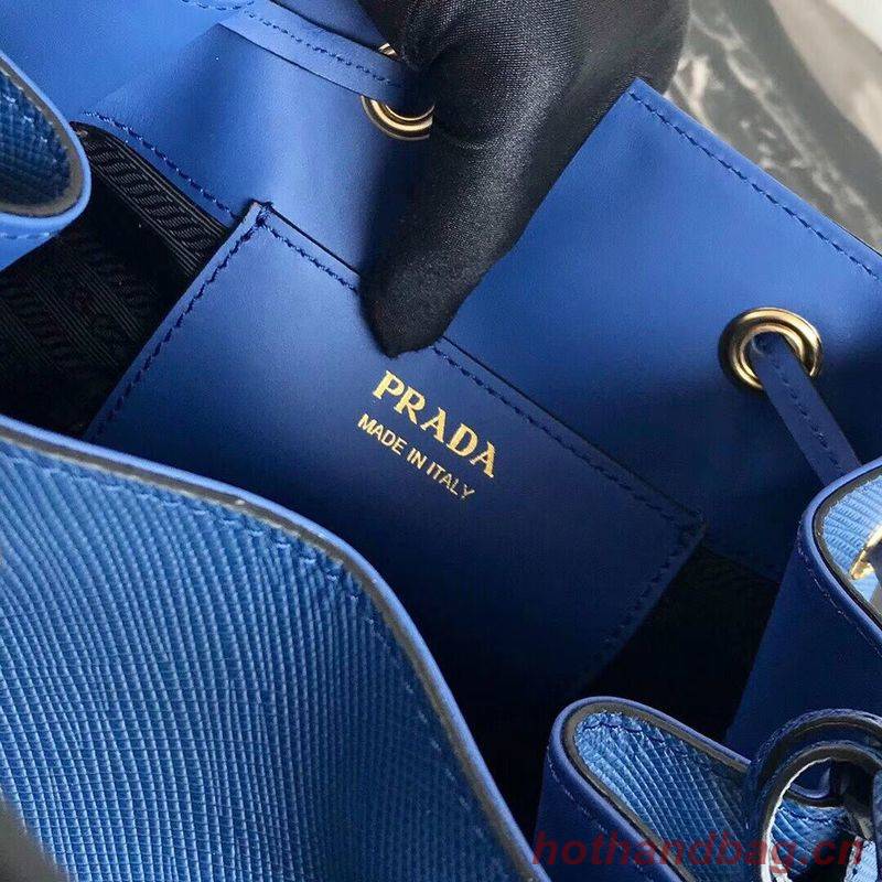 Prada Galleria Saffiano Leather Bag 1BE032 Blue