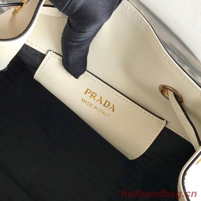 Prada Galleria Saffiano Leather Bag 1BE032 White Prada Galleria Saffiano Leather Bag 1BE032 White