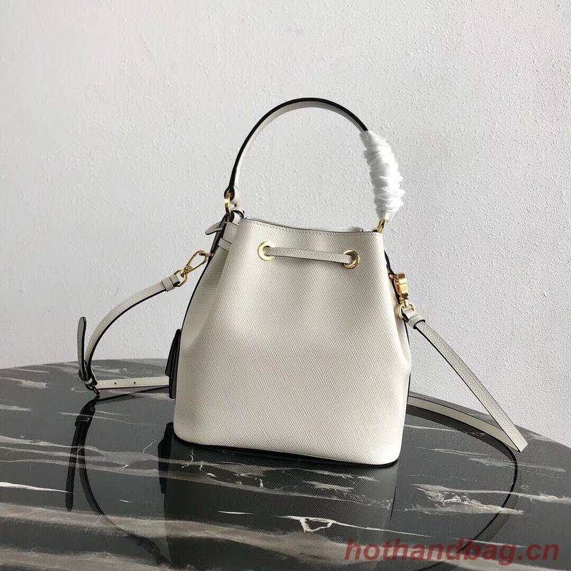 Prada Galleria Saffiano Leather Bag 1BE032 White Prada Galleria Saffiano Leather Bag 1BE032 White