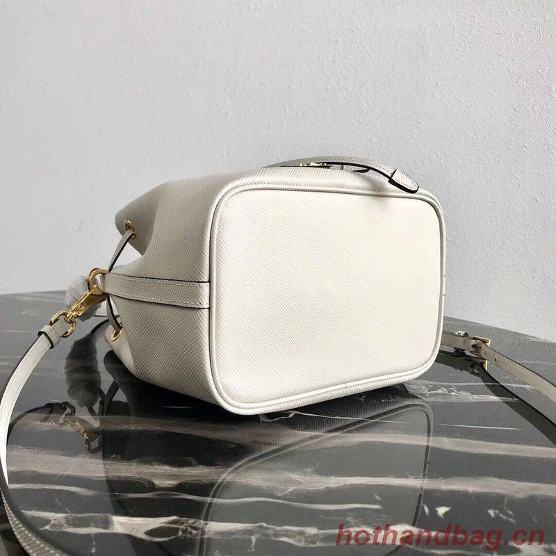 Prada Galleria Saffiano Leather Bag 1BE032 White Prada Galleria Saffiano Leather Bag 1BE032 White