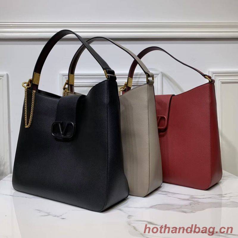 VALENTINO Origianl Palm Leather Bag V5002 Wine VALENTINO Origianl Palm Leather Bag V5002 Wine