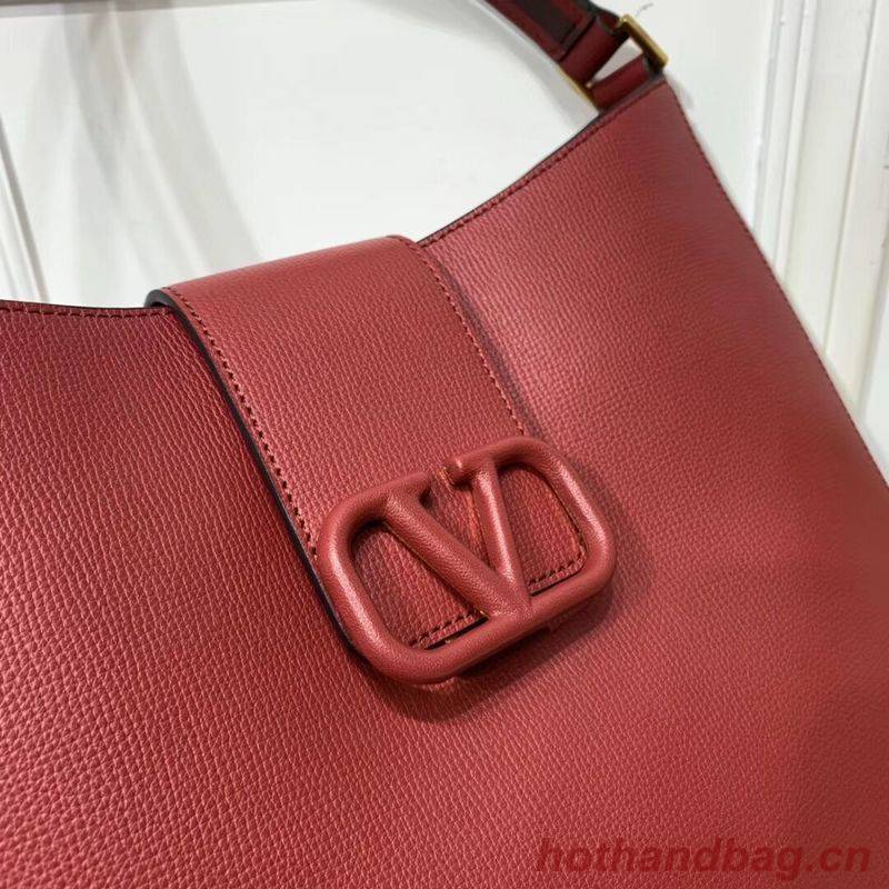 VALENTINO Origianl Palm Leather Bag V5002 Wine VALENTINO Origianl Palm Leather Bag V5002 Wine