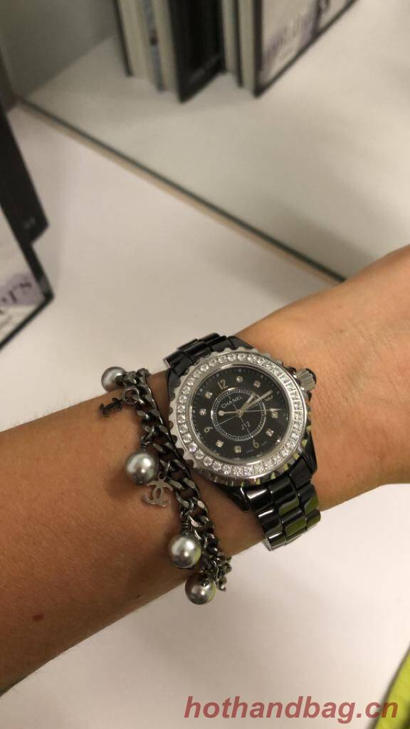 Chanel Diamond Watch CH2369 Black Chanel Diamond Watch CH2369 Black