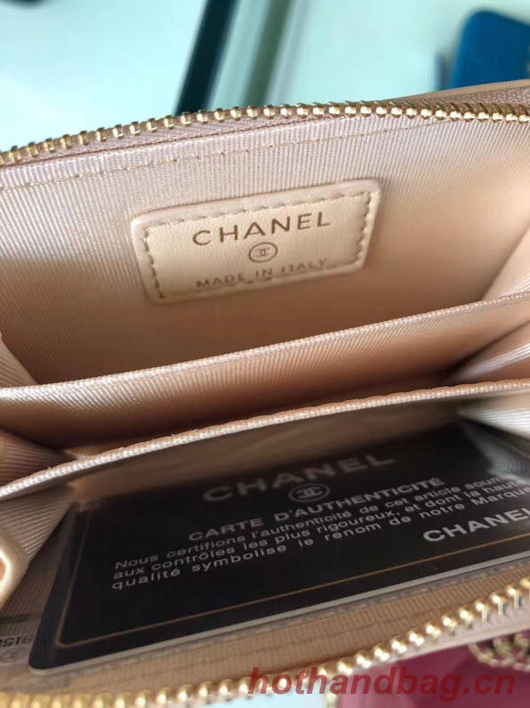 Chanel 19 Zip Wallet AP0949 pink