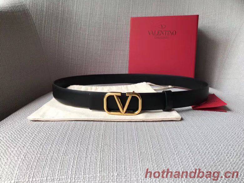 Valentino Leather 2.5CM Belt V7468 Black Valentino Leather 2.5CM Belt V7468 Black