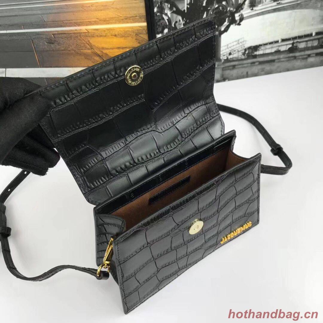 Jacquemus Original Leather Mini Top Handle Bag J8088 Black Jacquemus Original Leather Mini Top Handle Bag J8088 Black