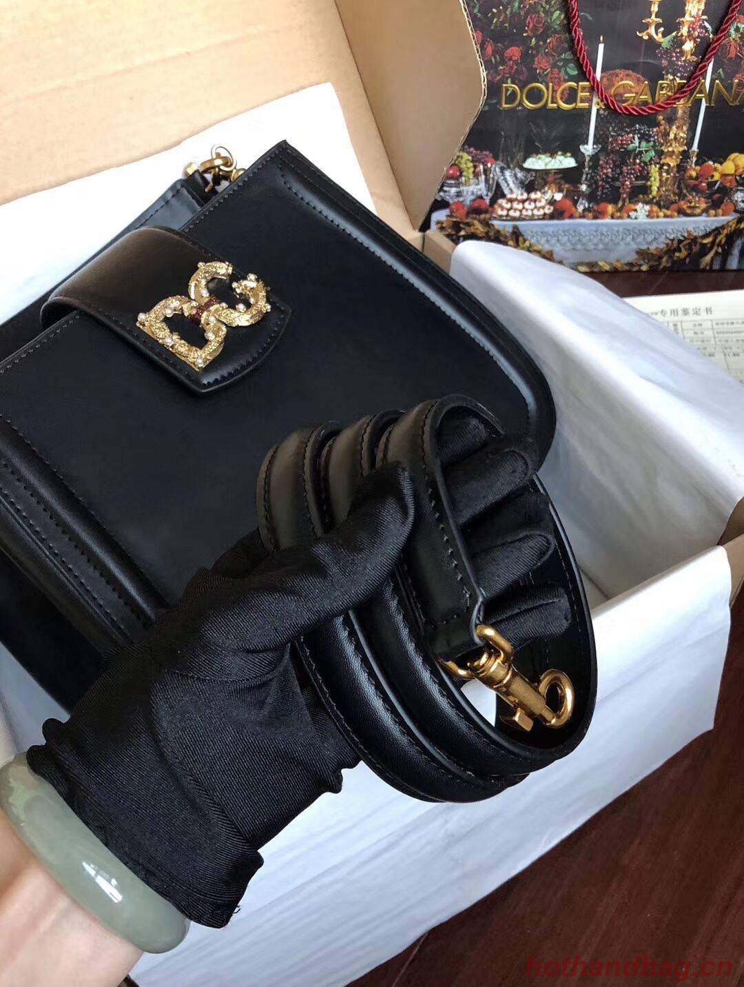 Dolce & Gabbana Origianl Leather Bag 4918 black Dolce & Gabbana Origianl Leather Bag 4918 black