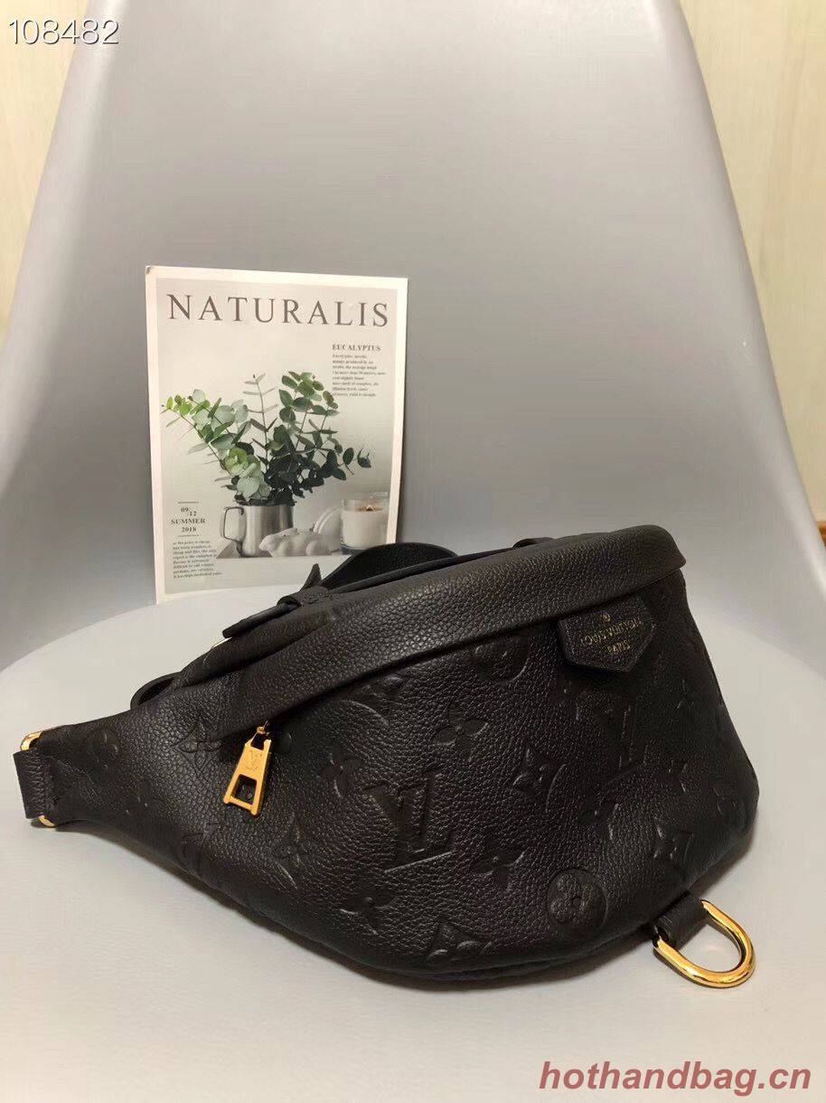 Louis Vuitton Monogram Canvas Original Leather Beltbag M55426 Black Louis Vuitton Monogram Canvas Original Leather Beltbag M55426 Black