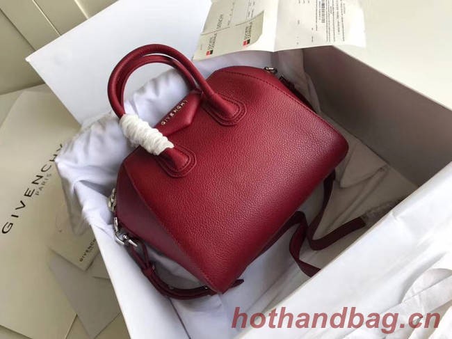 Givenchy Grained Calfskin Small Antigona Bag BB0511 Burgundy