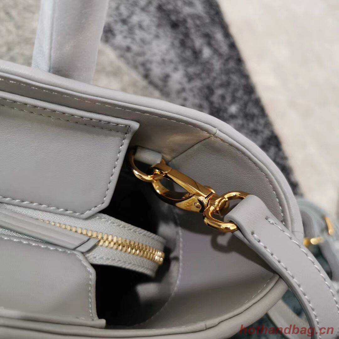 miu miu Matelasse Nappa Leather Top-handle Bag 5BG163 grey miu miu Matelasse Nappa Leather Top-handle Bag 5BG163 grey