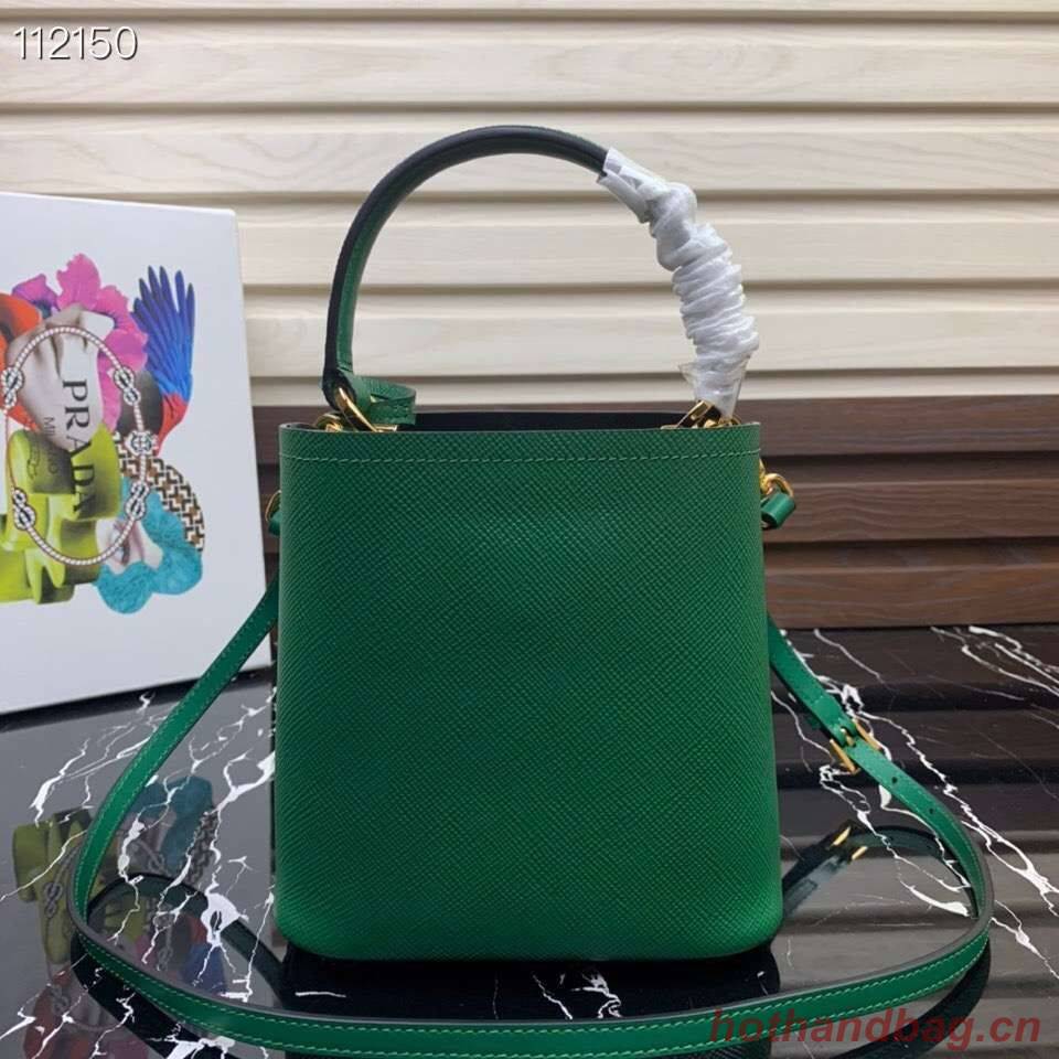 Prada Panier small Original Saffiano Bag 1BA217 Green Prada Panier small Original Saffiano Bag 1BA217 Green