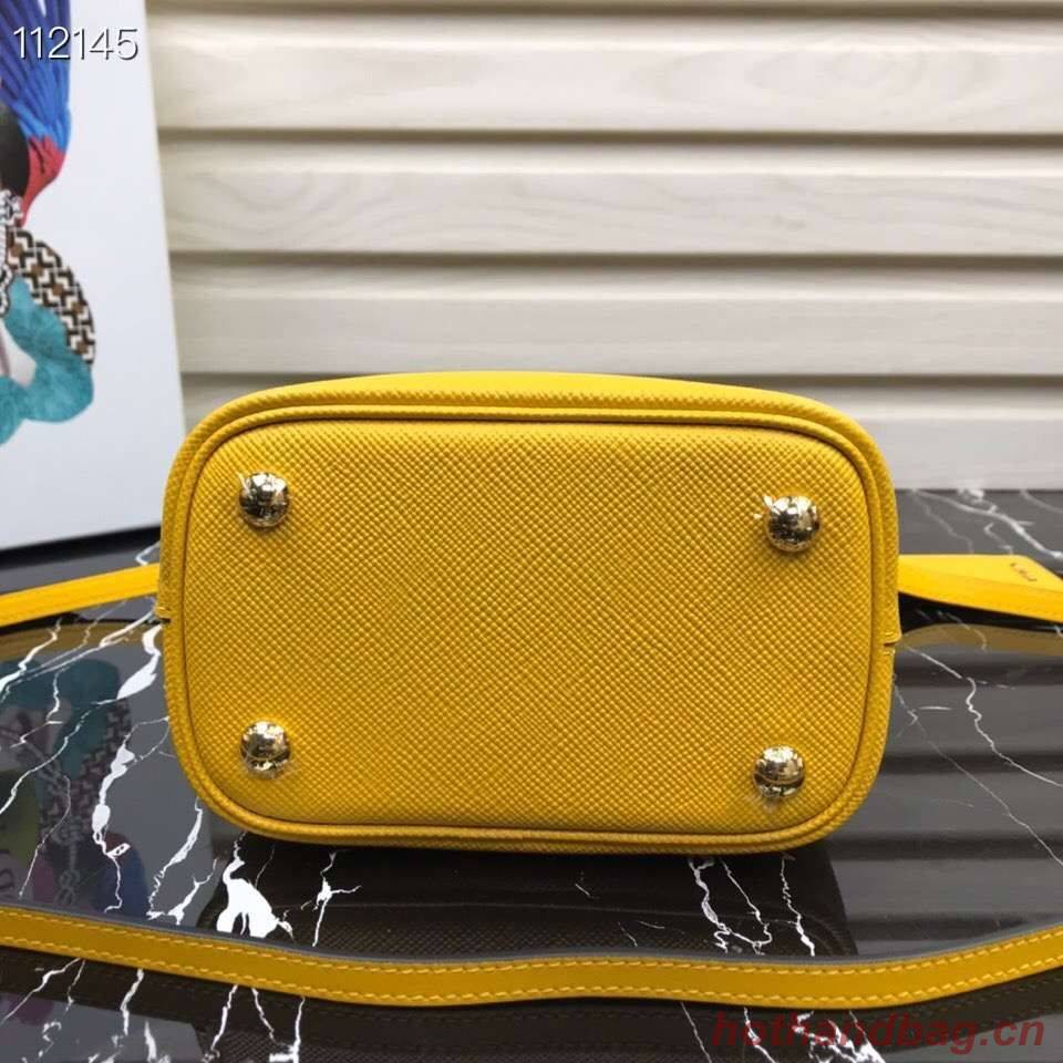 Prada Panier small Original Saffiano Bag 1BA217 Yellow Prada Panier small Original Saffiano Bag 1BA217 Yellow