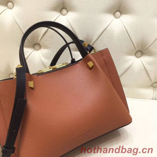 VALENTINO Origianl leather tote 2070 brown