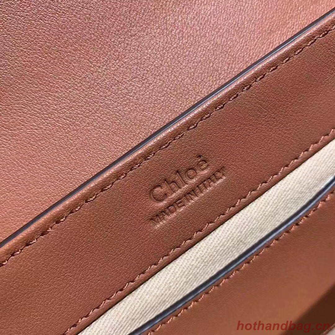 Chloe Original Crocodile skin Leather Top Handle Small Bag 3S030 brown Chloe Original Crocodile skin Leather Top Handle Small Bag 3S030 brown