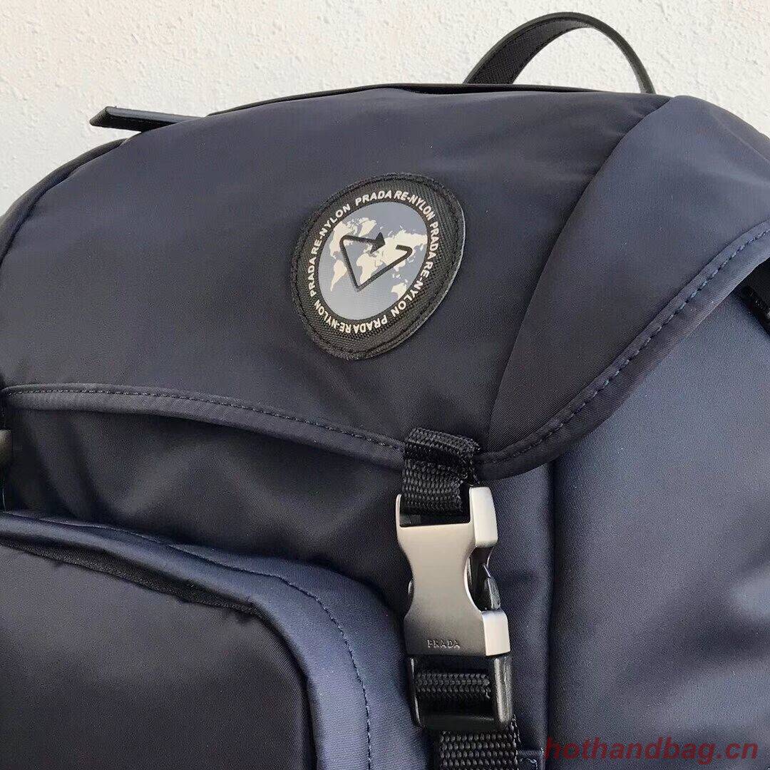 Prada Re-Nylon backpack 2VZ135 black&grey Prada Re-Nylon backpack 2VZ135 black&grey