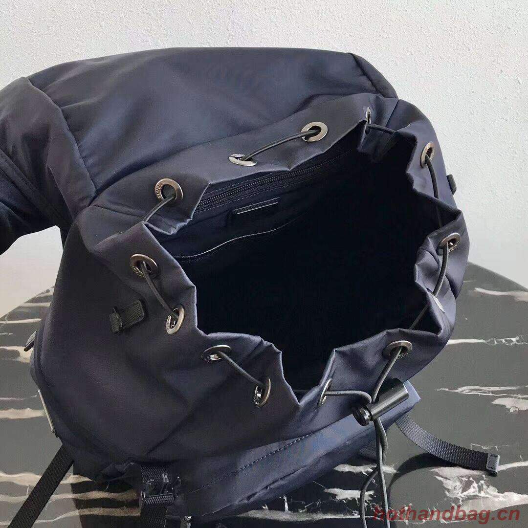 Prada Re-Nylon backpack 2VZ135 black&grey Prada Re-Nylon backpack 2VZ135 black&grey