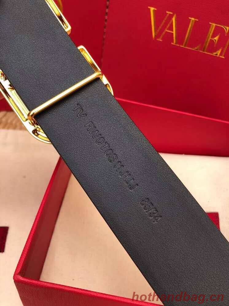 Valentino Leather Belt 3369 black wide 7.0CM Valentino Leather Belt 3369 black wide 7.0CM