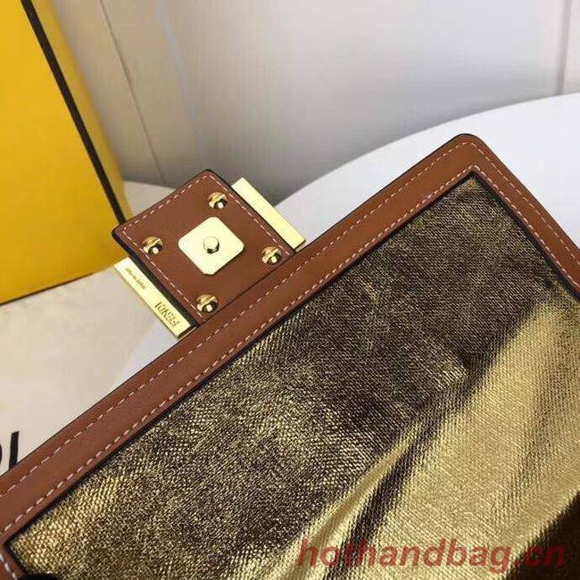 FENDI fabric bag F0386 Blackish green FENDI fabric bag F0386 Blackish green