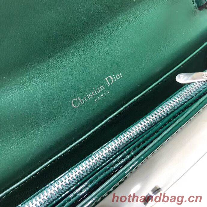 LADY DIOR CALFSKIN WALLET C9025A green