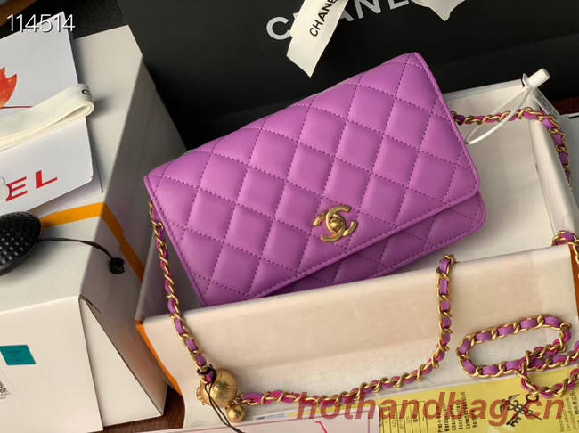 Chanel MINI Flap Bag Original Sheepskin Leather 33814 Lavender