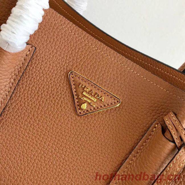 Prada Deer skin bag 1BG008 brown Prada Deer skin bag 1BG008 brown