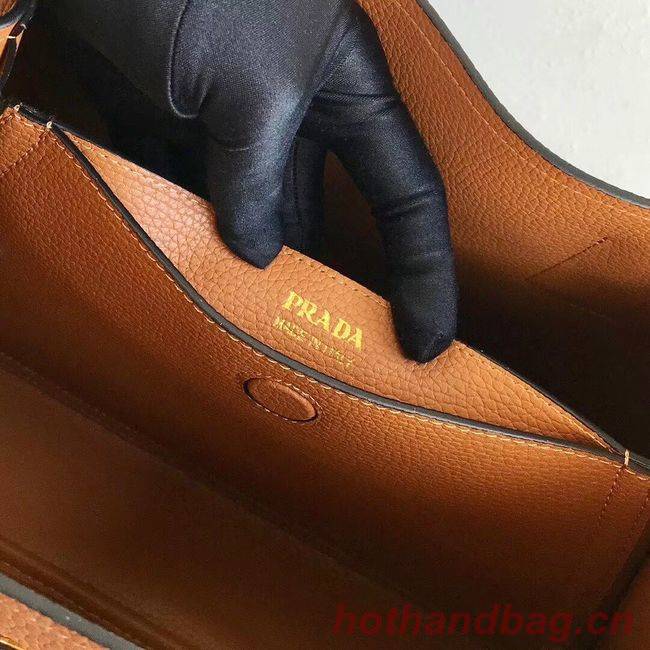 Prada Deer skin bag 1BG008 brown Prada Deer skin bag 1BG008 brown